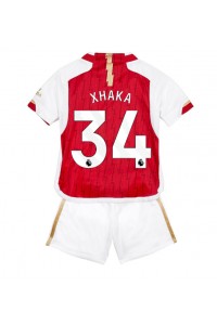 Arsenal Granit Xhaka #34 Babyklær Hjemme Fotballdrakt til barn 2023-24 Korte ermer (+ Korte bukser)